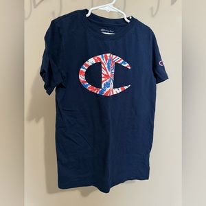 Champion Boys Red, White, Blue Tie-dye Tshirt Size medium